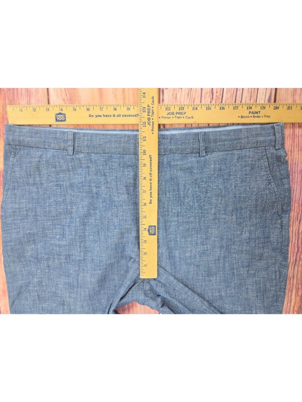 Peter Millar Mens Blue Chambray Shorts Size 40 - Picture 5 of 6